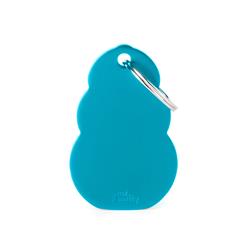 KONG Lightblue Aluminum Tag ID Tag