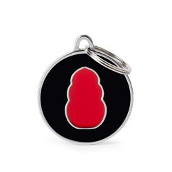 KONG Black Circle ID Tag