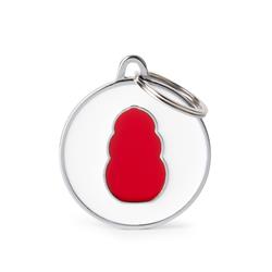 KONG White Circle ID Tag
