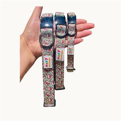 Squirrel Patrol – Funny Dog Collar | Recycled Polyester | Metal Hardware | Eco-Friendly Pet Collar