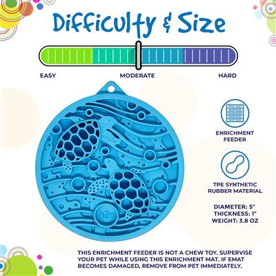 Turtle emat-mini Enrichment Lick Mat With Suction Cups