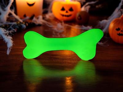 PUP-X Synthetic Rubber Chewing & Floating Bone Toy - Glow in the Dark