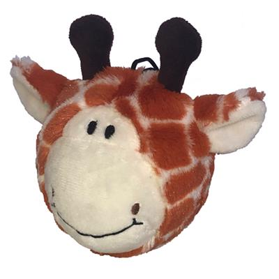 4" EZ Squeaky Twin Pack Giraffe & Zebra