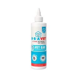 UBAVET Vet Ear Cleansing Solution for Dogs & Cats (4 fl oz)