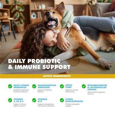 UBAVET Probiotics & Gut + Immune Health Support for Dogs