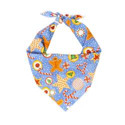 Christmas Bandana | XMAS Bandana | Holiday Bandana | Lights | Gingerbread Cookies | Dog Bandana