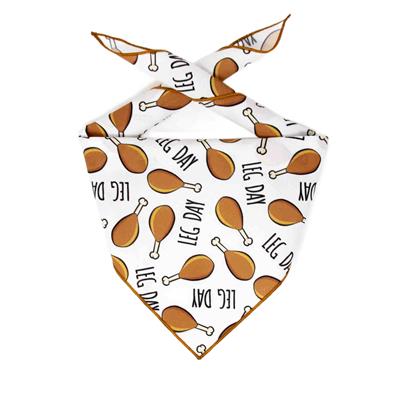 Thanksgiving Bandana | Turkey Bandana | Holiday Dog Bandana | Fall Bandana | LEG DAY