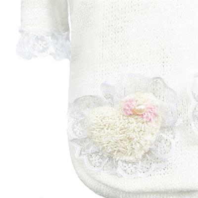 Lil Lamb Dog Sweater: Ivory