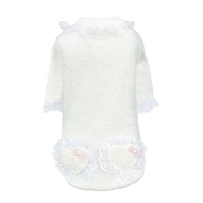 Lil Lamb Dog Sweater: Ivory