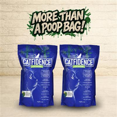 2x 7lb Bamboo Cat Litter Bag