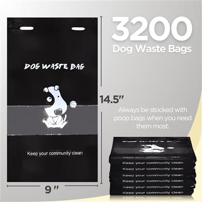 The Original Poop Bags® - Recycled Header Bags, 3200 Count
