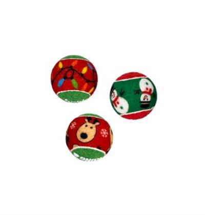 KONG Holiday SqueakAir Balls 6-pk Small