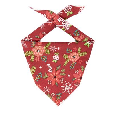 Christmas Bandana |  XMAS Bandana | Holiday Bandana | Poinsettia | Dog Bandana