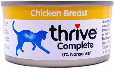 Thrive 100% Complete Cat Food 12 Pack- 75grams 2.65 oz Chicken
