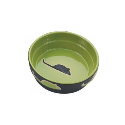 Spot 5" Cat, Green Fresco Stoneware