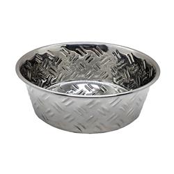 Spot Criss-Cross Stainless Steel Dish with Non-skid bottom 3 Quart