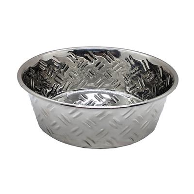 Spot Criss-Cross Stainless Steel Dish with Non-skid bottom 3 Quart