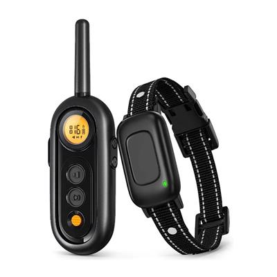 Pet Life ®  Zensor 1-to-2 Dog 2,000 Foot Range Vibration Tone and 16-Level Stimulation Training Dog Collar - Black