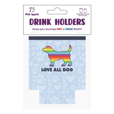 Small Drinkware Holder - Love All Dog