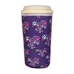 Large Drinkware Holder - Heart With Paws