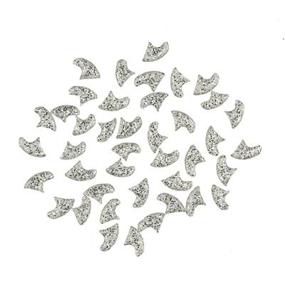 Silver Sparkle Feline Medium Nail Caps by Soft Claws