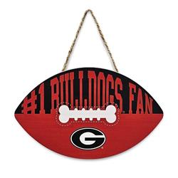 GEORGIA FOOTBALL SHAPE SIGN
