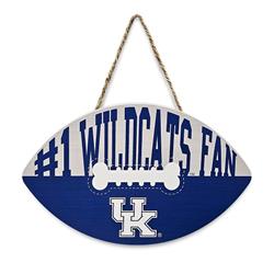 KENTUCKY FOOTBALL SHAPE SIGN
