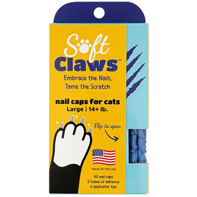 Blue Feline Large Nail Caps by Soft Claws