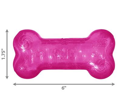 KONG® Squeezz® Crackle Bone Dog Fetch Toy Assorted Medium