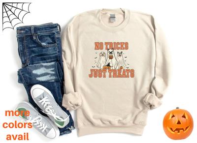 Halloween Shirt | Sweatshirt | Unisex Crew Neck | Crewneck Sweatshirt | Dog Lover | CREW HALLOWEEN GHOST | People Shirt