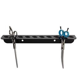 Acrylic 10 Scissor Holder Wall Mount Black by PetStore.Direct