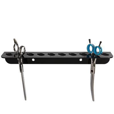 Acrylic 10 Scissor Holder Wall Mount Black by PetStore.Direct