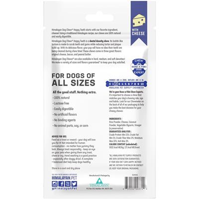 Himalayan Pet Supply Dental Chew Happy Teeth Cheese