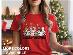 CHRISTMAS SHIRT | Unisex TSHIRT | Holiday Shirt | People Shirt | MERRY WOOFMAS DOG SHIRT