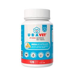 UBAVET Omega-3 Capsules 1000 mg for Dogs & Cats (120 ct)