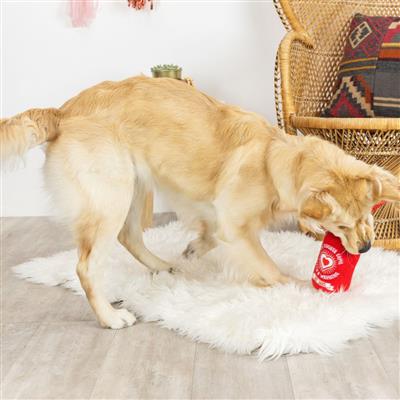 Hearts On Fire Plush Dog Toy