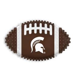 MICHIGAN STATE HARD NYLON FOOTBALL CHEW TOY