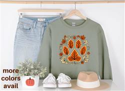 CREWNECK | Sweatshirt | Unisex Crew Neck | Crewneck Sweatshirt | Dog Lover | CREW FALL PAW LEAF | People Shirt