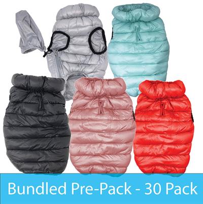 Pet Life ® 'Pursuit' Quilted Ultra-Plush Thermal Dog Jacket – 30 Pack