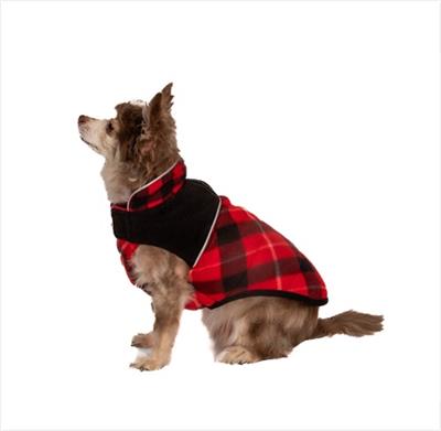 Red Plaid Fleece Reversible Coat - First Shipping 10/15