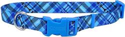 PET ATTIRE Styles Adjustable Collar 1 x 18-26 Plaid Bones