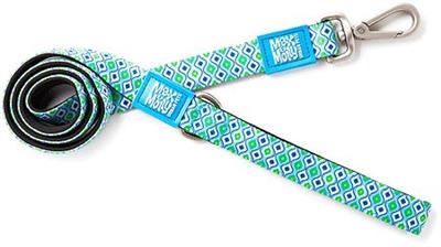 MAX&MOLLY Classic Neoprene Leash Retro Blue M 7/8" x 4ft