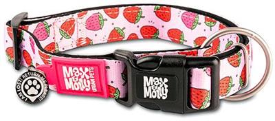 MAX&MOLLY Smart ID Dog Collar Strawberry Dream L 15-25"