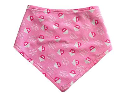 Bandana - Gotcha Day - Light Pink Birthday Dog Bandana - Handmade in California