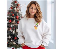 Holiday Shirt | Christmas Sweatshirt | Crew Neck | People Shirt | Tshirt | CHRISTMAS DOGS | GRINCH CREW