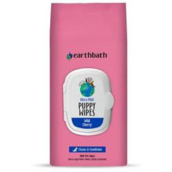 EARTHBATH Puppy Wipes Wild Cherry 100ct