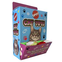 ETHICAL/SPOT Cat Display - Colorful Plush Mice 96pc