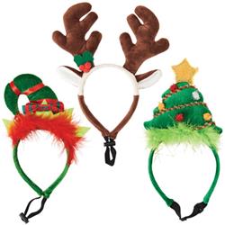 ETHICAL/SPOT Holiday Headbands Asst 12pc clipstrip