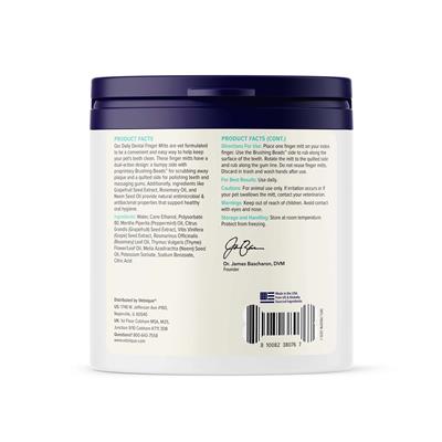 Glandex Dentabliss Peppermint Dental Wipes Finger Mitts 50ct