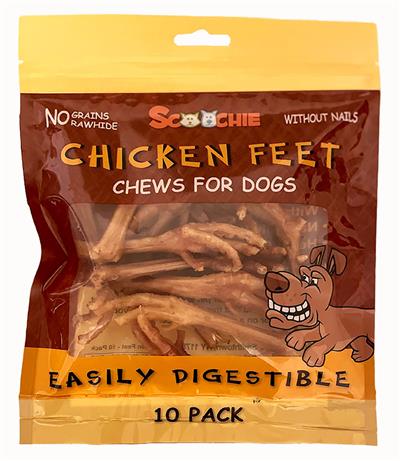 10 Pack Chicken Feet Large PDQ of 24